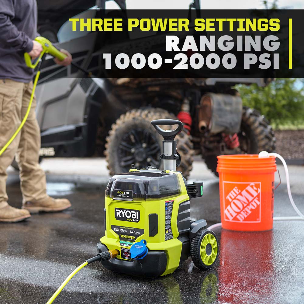 40V HP BRUSHLESS WHISPER SERIES 2000 PSI PRESSURE WASHER  Image 7