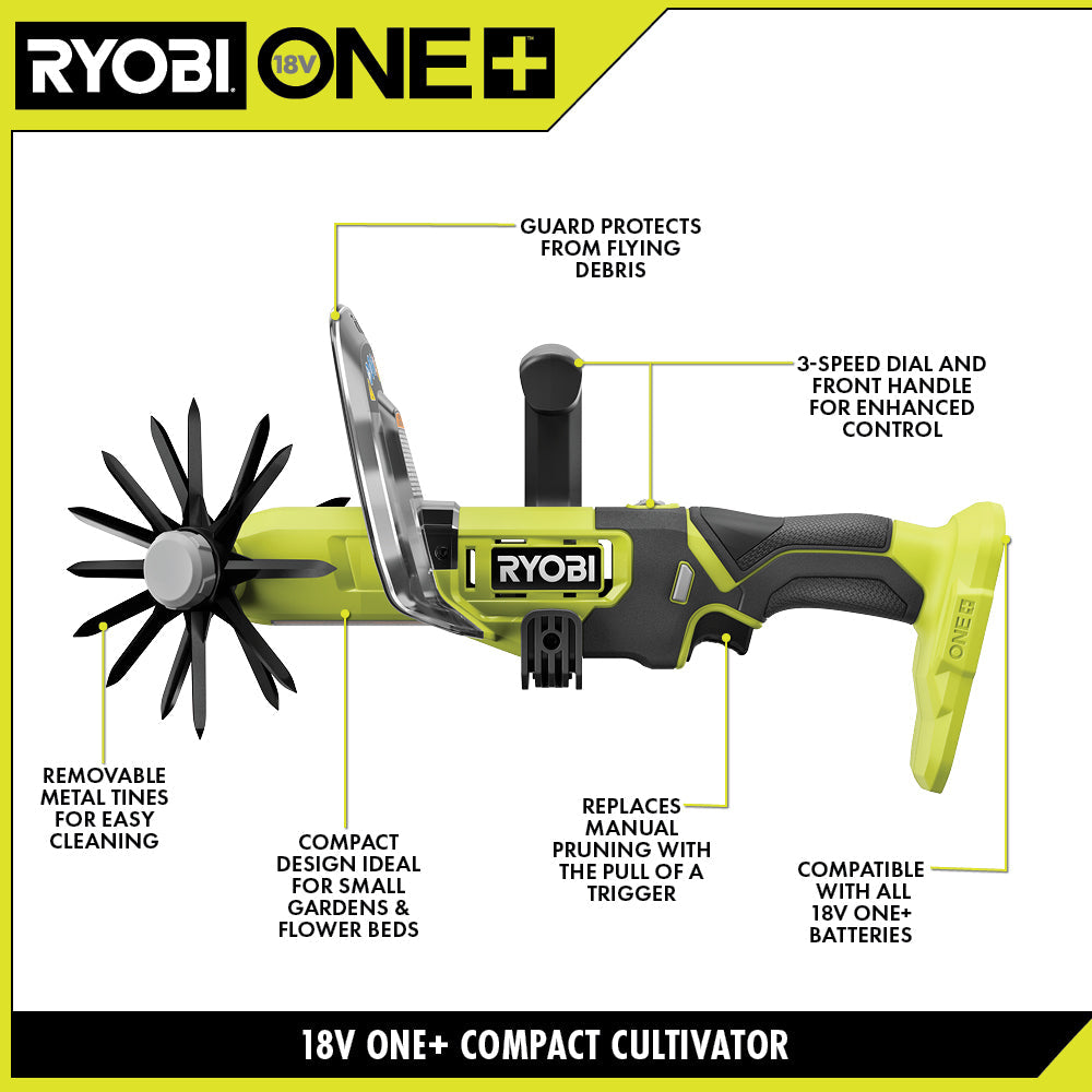 18V ONE+ HANDHELD CULTIVATOR Image 2